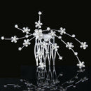 Flower Comb Bridesmaid Crystal Rhinestone Style Wedding Tiara
