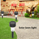 10x LED Solar Lawn Lamp Outdoor Garden Yard Bollard Light (Warm Light)