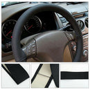 Car DIY Steering Wheel Cover PU Leather Non-Slip Needle Thread 37-38 cm Hot New