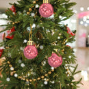 12pcs 2cm Christmas Tree Ball Bauble Hanging Ball Ornament (Pink+Red)
