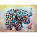 5D Full Diamond DIY Diamond Painting"Colorful elephant"Diamond Embroidery C