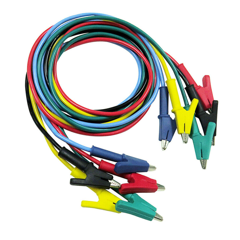 5Pieces and 5 Colors Test Lead Set & Alligator Clips,100CM