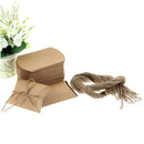 50 pcs Gift Gift Box Box Pillow Box Wedding Birthday Brown