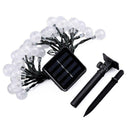 50 LEDs 10m Crystal Ball Solar Light Christmas String Lamps (Warm White)