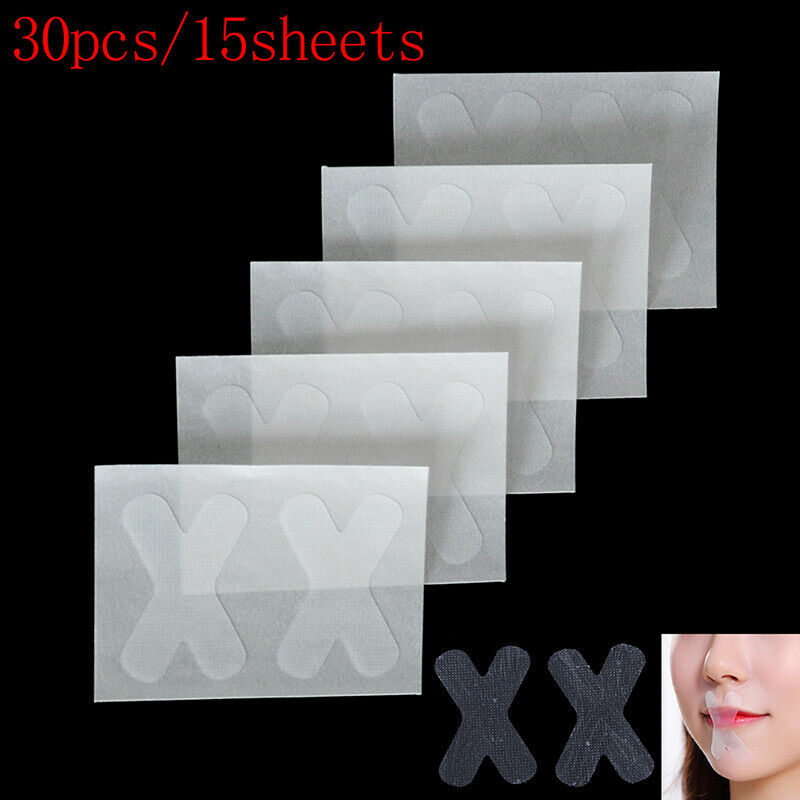 30Pcs Sleep Strips Advanced Gentle Mouth Tape Nose Sleeping Less Mouth Breat Bj