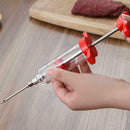 Marinade Flavour Injector Syringe Seasoning Sauce Turkey 1Needles J8U2 Meat R6G2
