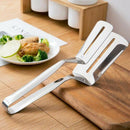 Multi-function Food Grade Stainless Steel BBQ Tongs Barbecue Bread Beef SteaJ6L7
