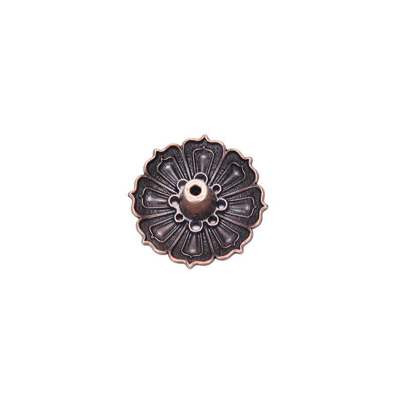 9 Holes Lotus Incense Burner Holder Flower Statue Censer Plate For Sticks&Cone Z