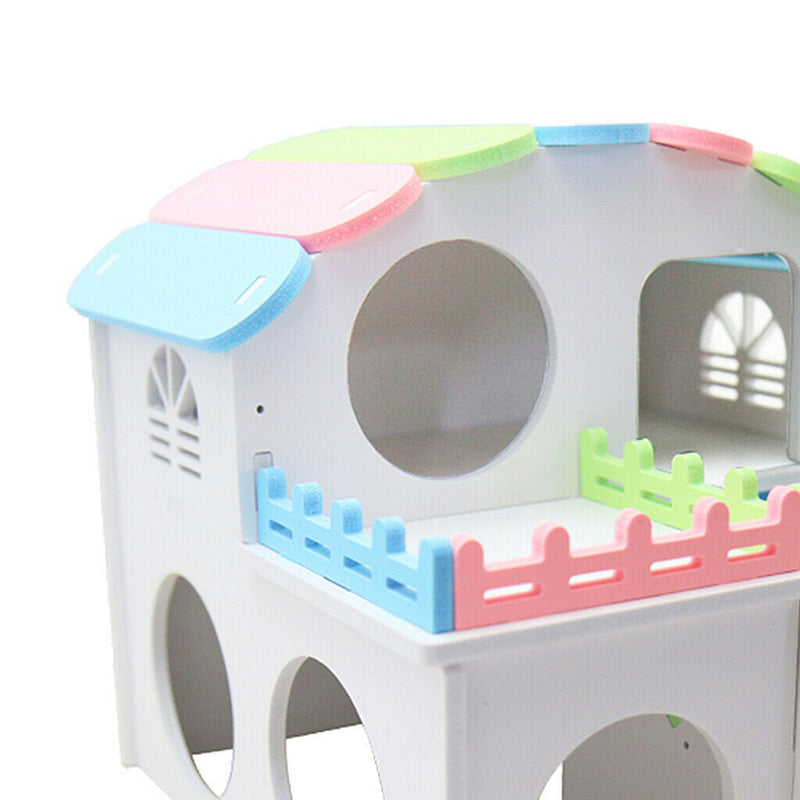 Hamster House Small Animal Hideout Mini Hut Hamster Cabin Cage