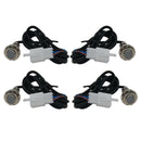 4x Digital Odometer Sensor Cable Housing 3 Magnet For Motorcycle Speedometer