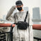 Fashion Hip Hop Chest Bag Unisex Oxford Fanny Pouch Crossbody Pack (Black) A#S