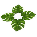 12PCS Tropical Hawaiian Big Green Leaves Luau Party Flower Table Ornaments Decor