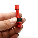 4x TR48E Bolt-in Auto Car Tubeless Wheel Tire Valve Stems Dust Caps Red EBlj