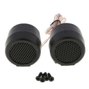 2 pc Audio Silk/Polymer Composite Dome Tweeters Kit (1 Pair, Black)
