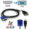 1.8M HDMI Male to VGA Video Converter Adapter Cable Cord for PC DVD 1080P HDTV .