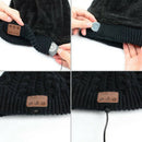 Fashion Outdoor Sports Wireless Bluetooth Thick Knit Beanie Hat Built-In St