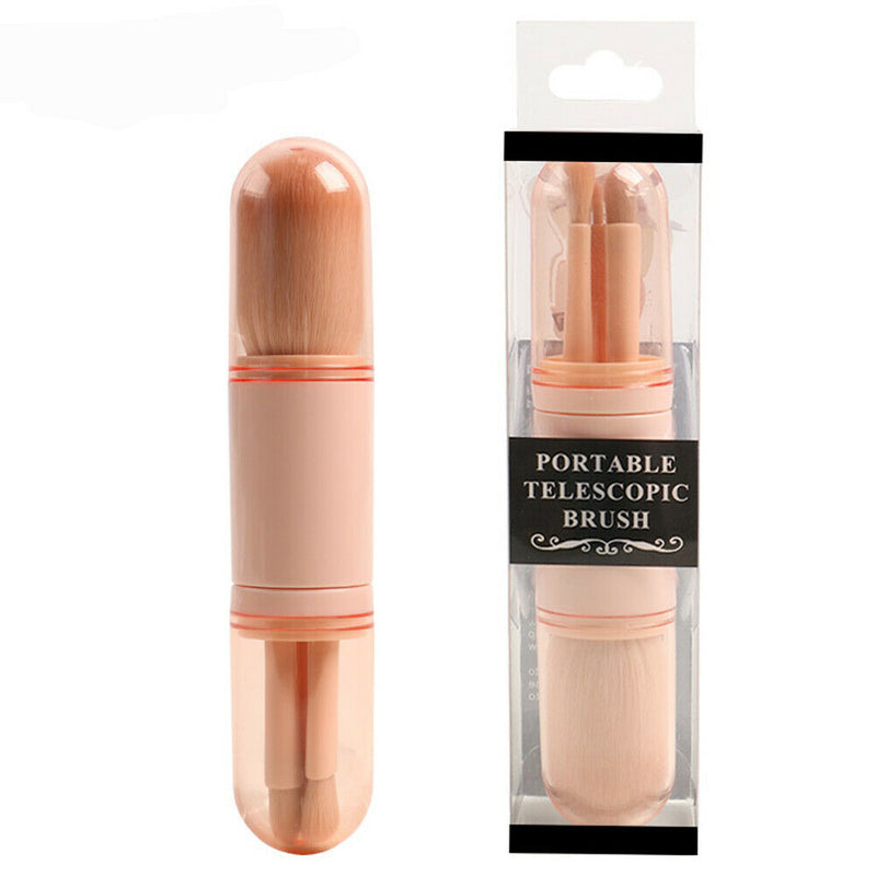 Telescopic 4 in 1 Eye Makeup Brushes Set Eyeshadow Blush Cosmetics Pens Kit A