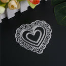 3X hollow love heart Metal Cutting Dies Stencil Scrapbooking paper craft deco BX