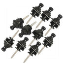 10pcs Guitar Bass Strap Locks Black Schaller-style Straplocks Replacement R