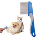 Pet Rake Comb Hair Grooming Trimmer Dog Cat Stainless Steel Pins Cleaning