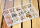 15Cells Plastic Storage Box Case For Sewing Bobbins Spools Organisers Contain JR