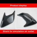 2pcs Universal Decorative Car Air Flow Intake Hood Scoop Bonnet Vent Covers
