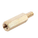 50 Pcs M3 3mm Male Female Brass PCB Spacer Hex Stand-Off Pillar 20mm Y5Q6