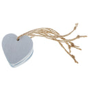 40x Wood Love Heart Wood Embellishment Scrapbook Craft DIY Hanging Tags