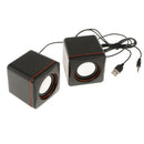 Mini Wired USB Powered Stereo Computer Music Speaker for Desktop Notebook