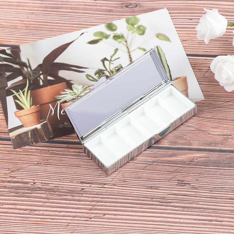 Weekly Travel Metal Pill Box Medicine Organizer Container Storage Case 6 Gri Hn