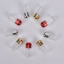 Portable Capsules Clear WaterProof Mini Plastic Box Bottle Case Holder Pill Cas@