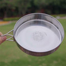 2 Pieces Camping Pot and Pan Set, Non-Stick Backpacking Cookware Mess Kit for