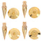 4Pcs 6 x 36MM Copper speaker spike isolation stand + base pad feet mat Z-PN FT
