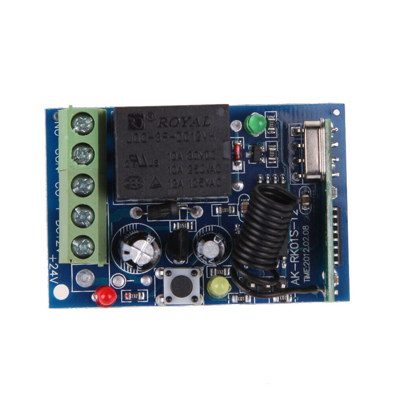 1CH 12V 433MHz Switch Receiver with Digital Wireless Remote Control A