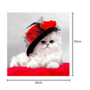 5D Hat Cat Diamond Painting Embroidery DIY Cross Stitch Home Decor