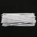 Candy Bags Packaging Twist Cable Tie 1.8mm Width 100 Pcs White C2F4
