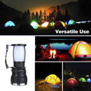 Solar Power Rechargeable Battery LED Flashlight Tent Light Lantern Lamp ~S