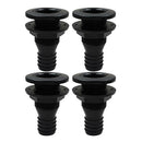 4x Plastic 1'' Marine Thru-Hull Connector Bilge Pump Hose Fitting for Boat