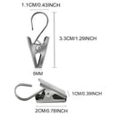 50 PCS Stainless Steel Curtain Clips with Hook for Curtain Photos Home Deco Z1A7
