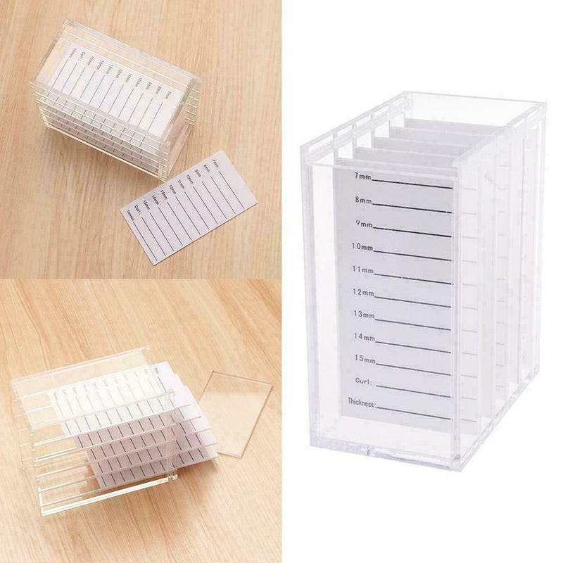 5 Layers Acrylic Eyelash Display Holder Panels Lashes New Extension Storage D4A4