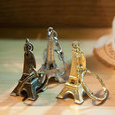 Metal Paris Eiffel Tower Pendant Keychain Keyring Keyfob Key Ring Gift Deluxe