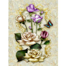 Flower Painting Embroidery DIY 5D Diamond Cross Stitch Kit Home Arts Decor