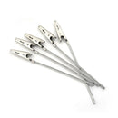 10Pcs Non-Insulated Electric Test Crocodile Metal Alligator Clips 10Cm Longs ME