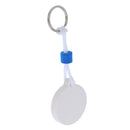 50mm Yachting Boat Kayaking Floating Key Chain Key Ring- Round Shaped White
