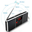 Multifunction Digital Fm Radio Media Speaker Mp3 Music Player Support Tf Ca