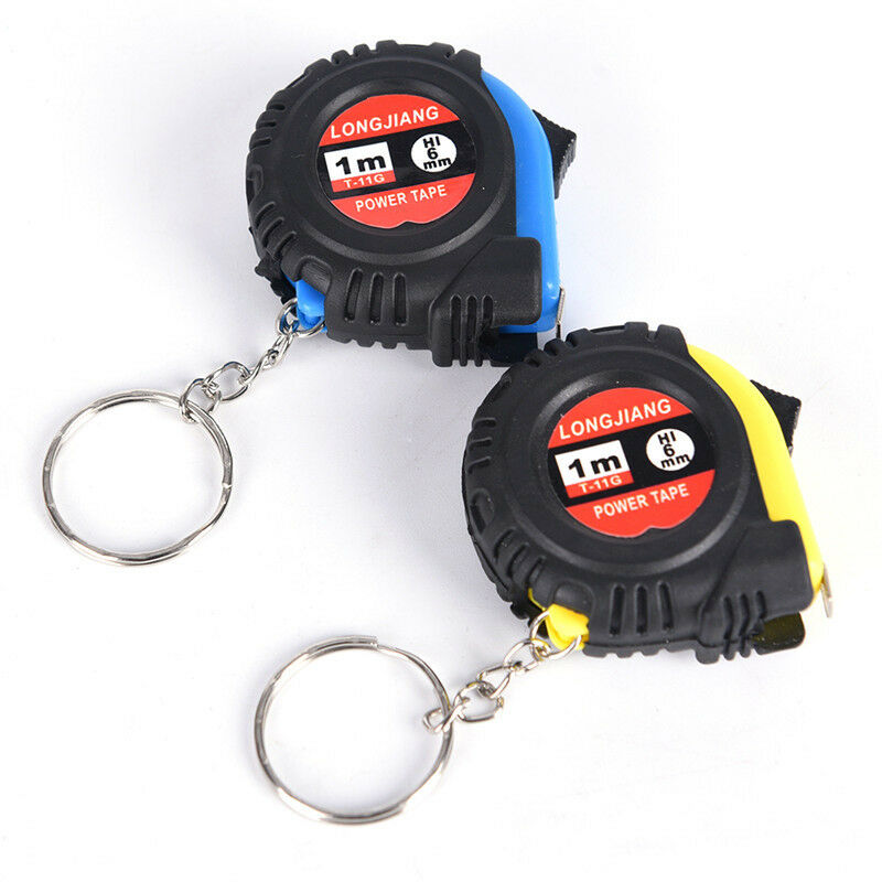 2pcs Retractable Ruler Tape Measure Key Chain Mini Pocket Size 1m Measure Tool3C
