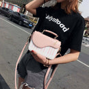 Pink new fashion hit color piano printing handbag sweet wind fresh shoulder K7M1