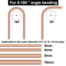 180 Degree Pipe Tubing Bender Four-Slot Combination Multipurpose Pipe Bende