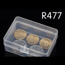 5pcs Clear Plastic Transparent Storage Box Collection Container Case Part 3C