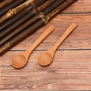 1pc Wooden Round Bamboo Spoon Soup Tea Coffee Salt Spoon Jam Scoop Kitchen T.AU